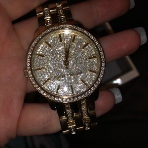 gold michael kors watch